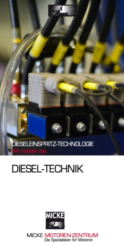 Mit der Diesel-Technik Ruhr bietet das MICKE MOTOREN-ZENTRUM ein markenunabhängiges Dienstleistungsangebot für den gesamten Bereich der Dieseleinspritz-Technologie.
